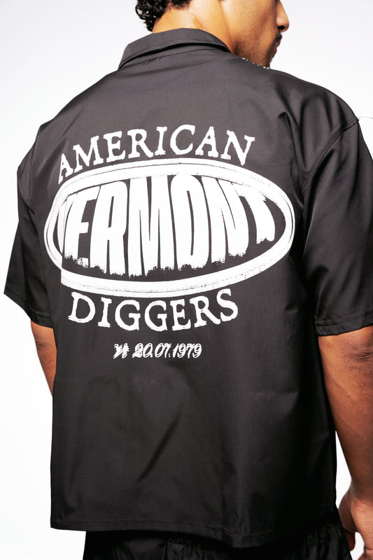 ORLEANS Boxy fit shirt(black)