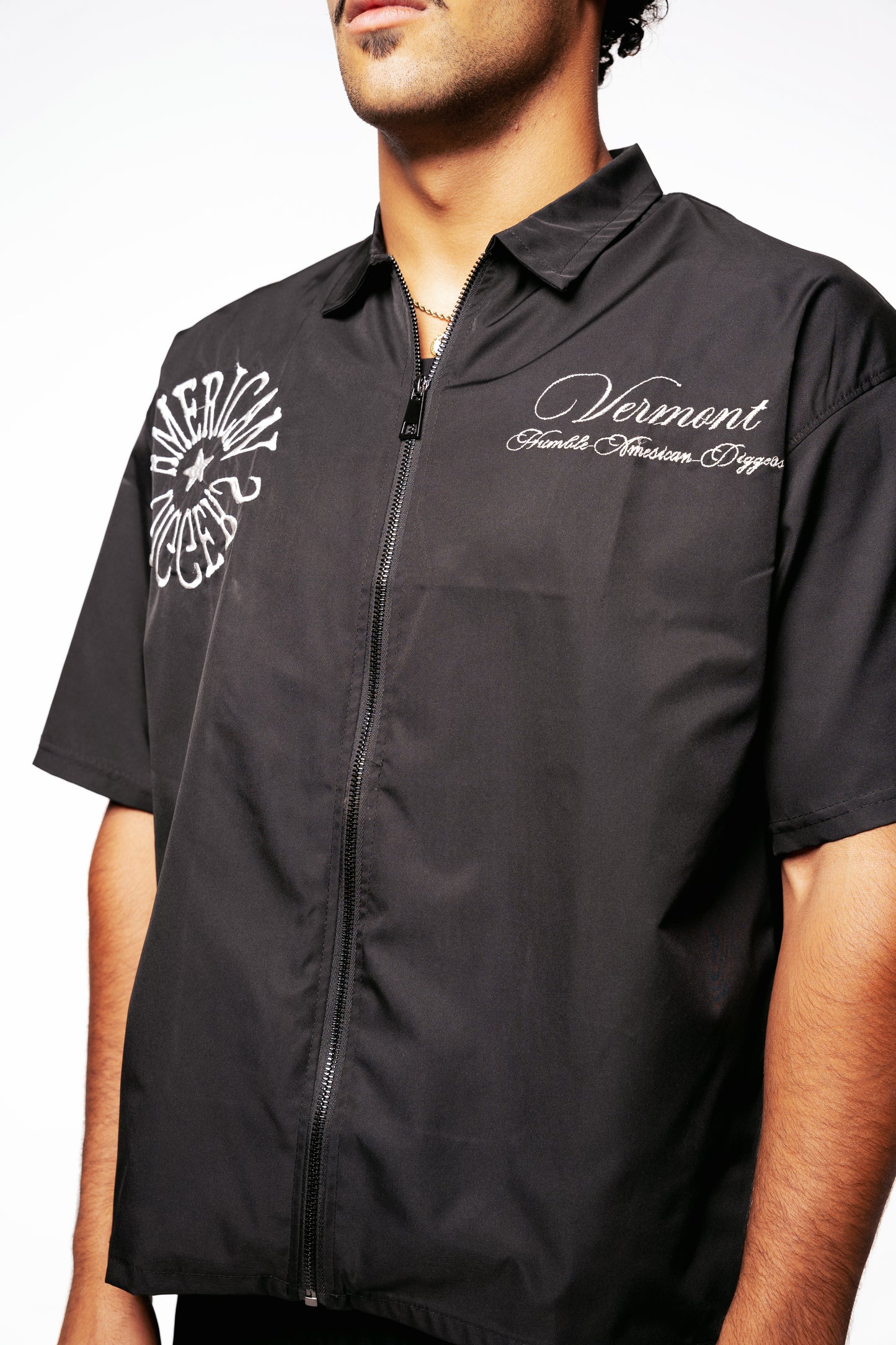 ORLEANS Boxy fit shirt(black)