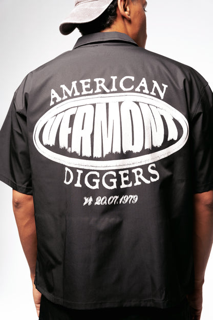 ORLEANS Boxy fit shirt(black)