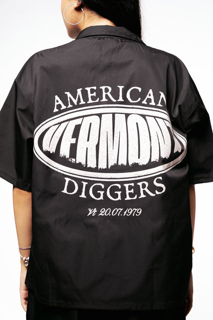 ORLEANS Boxy fit shirt(black)