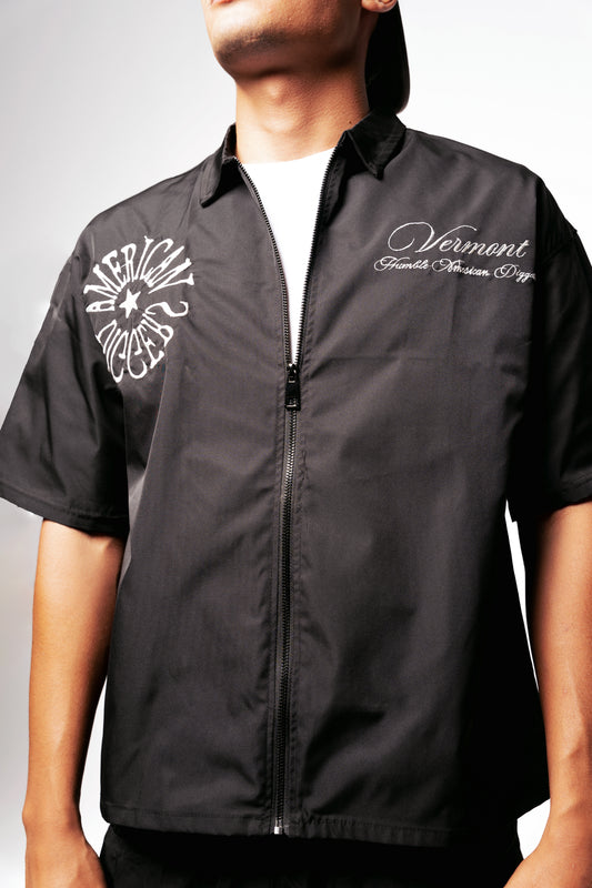 ORLEANS Boxy fit shirt(black)