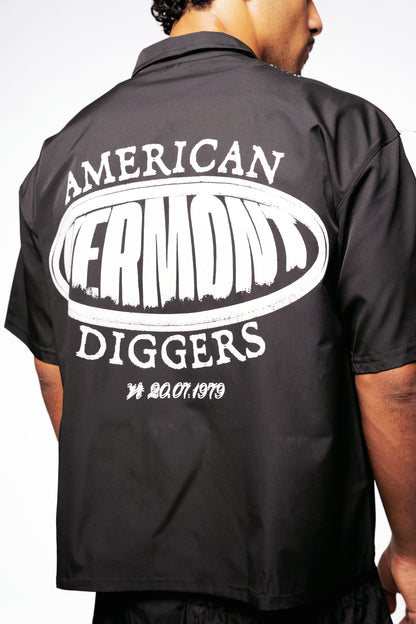 ORLEANS Boxy fit shirt(black)